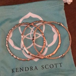 Rose gold bangles